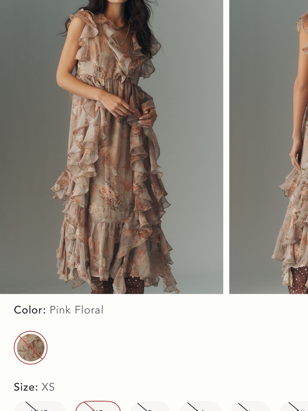 Anthropologie Ruffle Dress - Picture 6 of 7